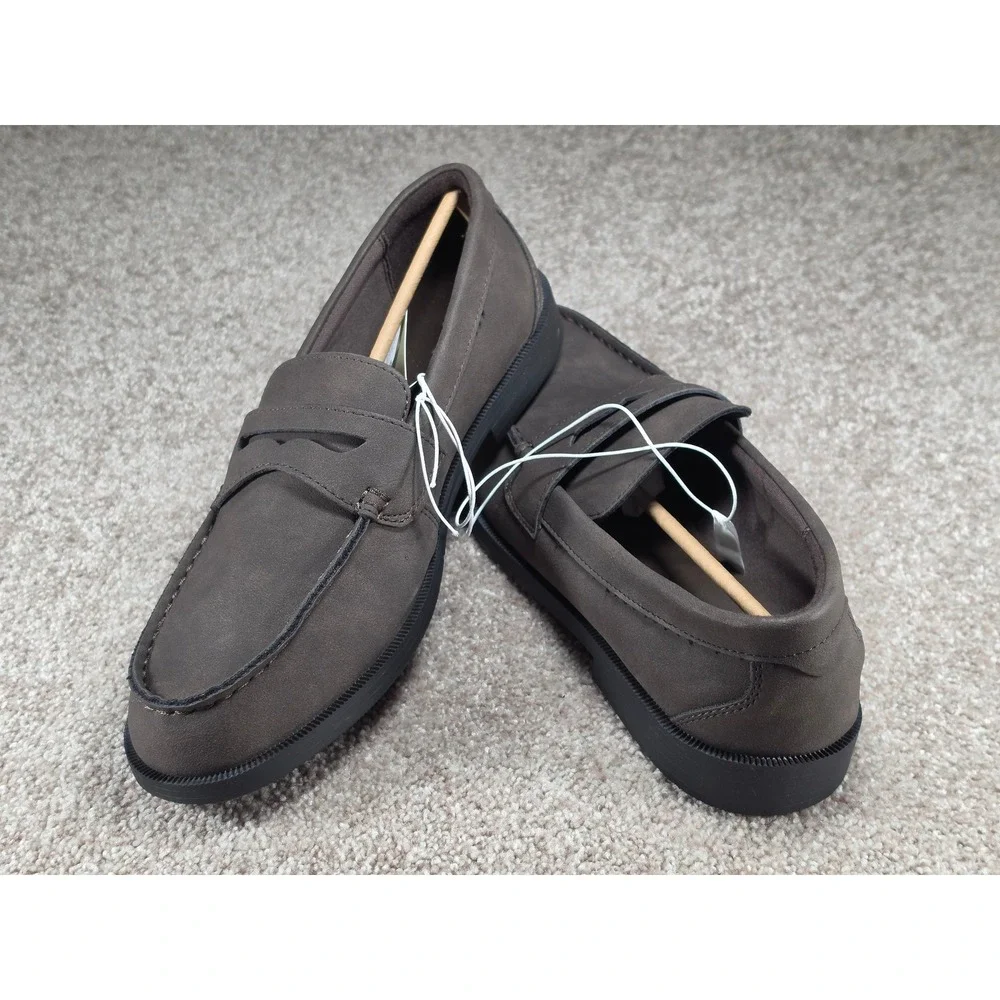 Goodfellow & Co Orson Mens Penny Loafers Dark Brown Slip On Shoes 9.5 NEW
